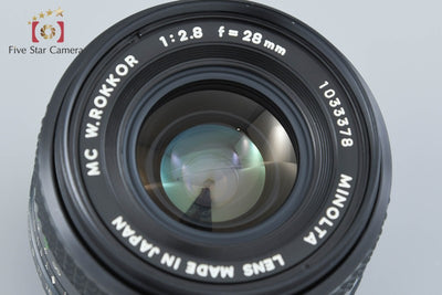 【中古】MINOLTA ミノルタ MC W.ROKKOR 28mm f/2.8