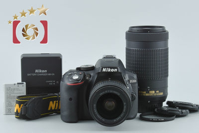 【中古】Nikon ニコン D5300 AF-P ダブルズームキット ブラック