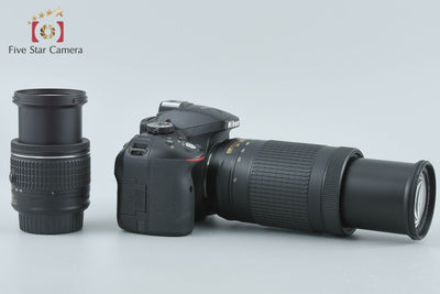 【中古】Nikon ニコン D5300 AF-P ダブルズームキット ブラック