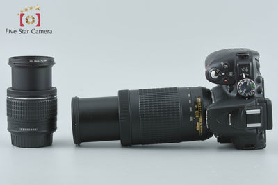 【中古】Nikon ニコン D5300 AF-P ダブルズームキット ブラック