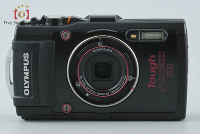 【中古】OLYMPUS オリンパス STYLUS TG-4 Tough ブラック 防水デジタルカメラ シャッター回数僅少