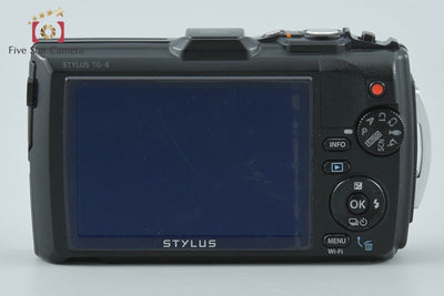 【中古】OLYMPUS オリンパス STYLUS TG-4 Tough ブラック 防水デジタルカメラ シャッター回数僅少