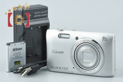 【中古】Nikon ニコン COOLPIX S3600 クリスタルシルバー コンパクトデジタルカメラ