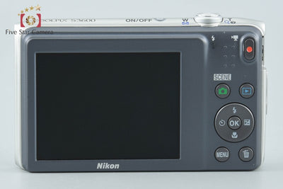 【中古】Nikon ニコン COOLPIX S3600 クリスタルシルバー コンパクトデジタルカメラ