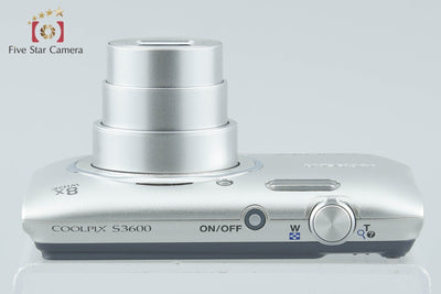 【中古】Nikon ニコン COOLPIX S3600 クリスタルシルバー コンパクトデジタルカメラ