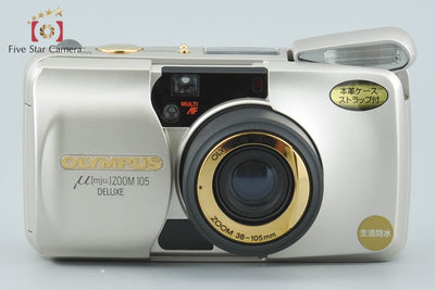 【中古】OLYMPUS オリンパス μ[mju:] ZOOM 105 DELUXE コンパクトフィルムカメラ