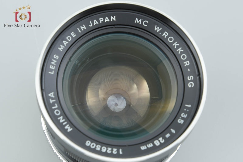 中古】MINOLTA ミノルタ MC W.ROKKOR-SG 28mm f/3.5 – Five Star