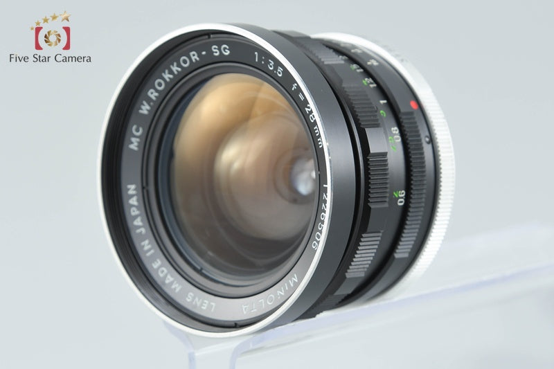 中古】MINOLTA ミノルタ MC W.ROKKOR-SG 28mm f/3.5 – Five Star