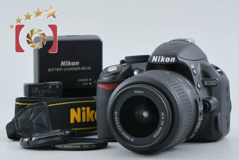 【中古】Nikon ニコン D3100 18-55 VR レンズキット ブラック