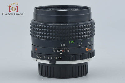 【中古】MINOLTA ミノルタ MC ROKKOR-PG 50mm f/1.4