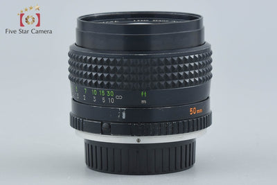 【中古】MINOLTA ミノルタ MC ROKKOR-PG 50mm f/1.4