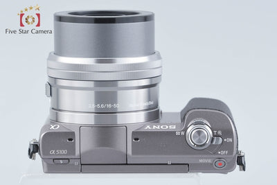 【中古】SONY ソニー α5100 ILCE-5100 パワーズームレンズキット ブラウン シャッター回数僅少 海外版
