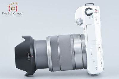 【中古】SONY ソニー α NEX-F3 ズームレンズキット ホワイト シャッター回数僅少 元箱付き