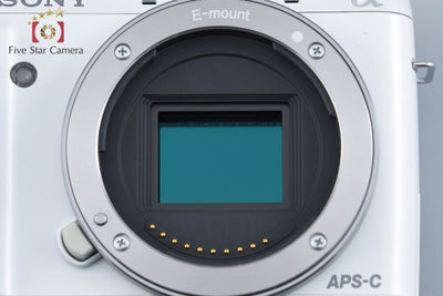 【中古】SONY ソニー α NEX-F3 ズームレンズキット ホワイト シャッター回数僅少 元箱付き