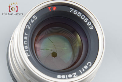 【中古】CONTAX コンタックス Carl Zeiss Planar 45mm f/2 T*