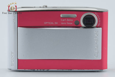 【中古】SONY ソニー Cyber-Shot DSC-T5 レッド コンパクトデジタルカメラ