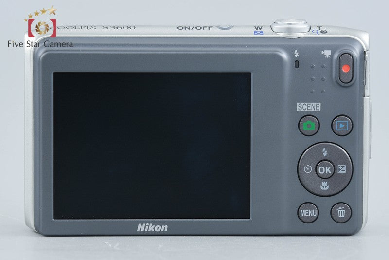 中古】Nikon ニコン COOLPIX S3600 クリスタルシルバー コンパクト