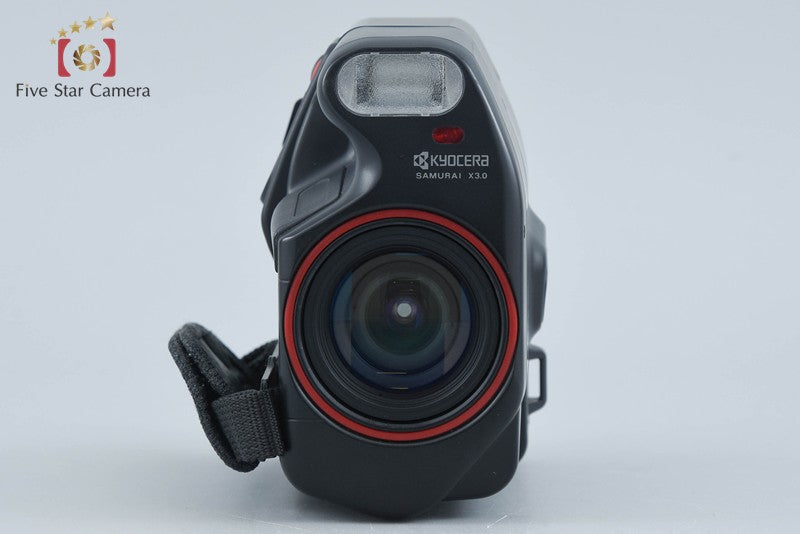 中古】KYOCERA 京セラ SAMURAI X3.0 レッド コンパクトフィルムカメラ