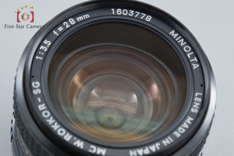 中古】MINOLTA ミノルタ MC W.ROKKOR-SG 28mm f/3.5 – Five Star