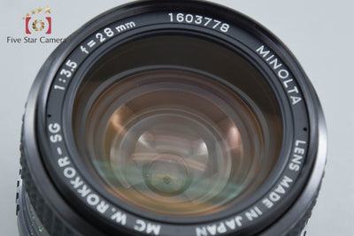 【中古】MINOLTA ミノルタ MC W.ROKKOR-SG 28mm f/3.5