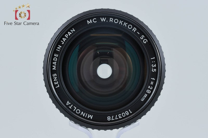 中古】MINOLTA ミノルタ MC W.ROKKOR-SG 28mm f/3.5 – Five Star