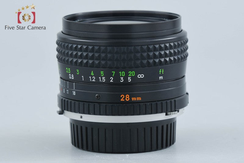 中古】MINOLTA ミノルタ MC W.ROKKOR-SG 28mm f/3.5 – Five Star