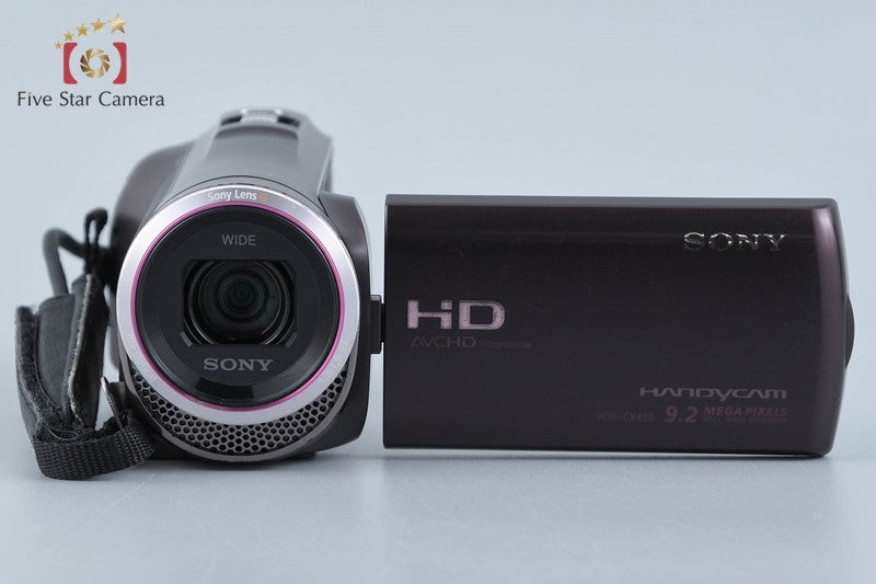 中古】SONY ソニー ハンディカム HDR-CX420 ボルドーブラウン デジタル