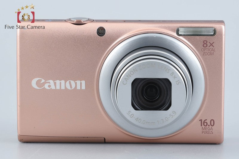 中古】Canon キヤノン PowerShot A4000 IS ピンク コンパクトデジタル