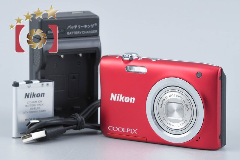 【中古】Nikon ニコン COOLPIX A100 レッド コンパクトデジタルカメラ