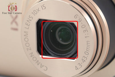 【中古】Canon キヤノン IXY 620F ゴールド コンパクトデジタルカメラ