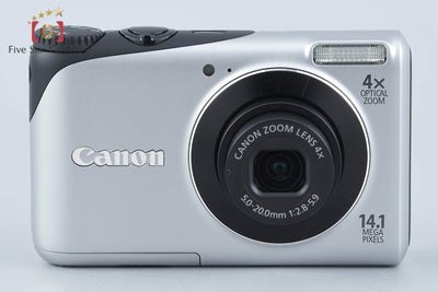 【中古】Canon キヤノン PowerShot A2200 シルバー コンパクトデジタルカメラ 元箱付き