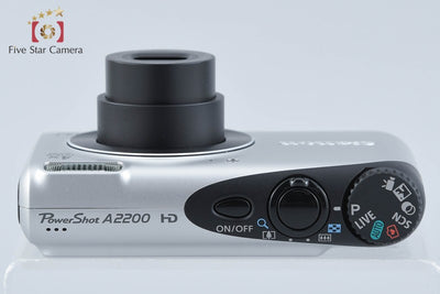 【中古】Canon キヤノン PowerShot A2200 シルバー コンパクトデジタルカメラ 元箱付き