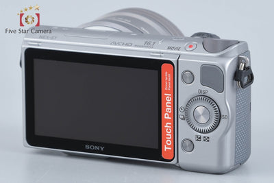 【中古】SONY ソニー α NEX-5T シルバー ダブルズームレンズキット シャッター回数僅少 元箱付き