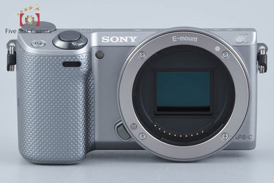 【中古】SONY ソニー α NEX-5T シルバー ダブルズームレンズキット シャッター回数僅少 元箱付き
