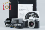 【中古】OLYMPUS オリンパス OM-D E-M5 Mark II シルバー ミラーレス一眼カメラ シャッター回数僅少 元箱付き