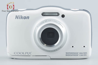 【中古】Nikon ニコン COOLPIX S32 ホワイト コンパクトデジタルカメラ