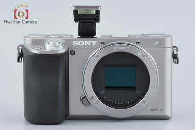 【中古】SONY ソニー α6000 ILCE-6000 ダブルズームレンズキット シルバー シャッター回数僅少 多言語対応