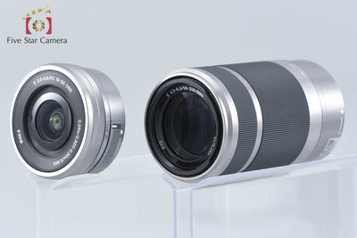 【中古】SONY ソニー α6000 ILCE-6000 ダブルズームレンズキット シルバー シャッター回数僅少 多言語対応