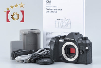 【中古】OM SYSTEM (OLYMPUS) オーエム システム OM-5 Mark II ブラック ミラーレス一眼カメラ シャッター回数僅少