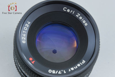 【中古】CONTAX コンタックス Carl Zeiss Planar 50mm f/1.7 T* AEJ