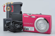 【中古】Nikon ニコン COOLPIX S230 ローズレッド コンパクトデジタルカメラ