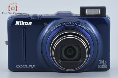 【中古】Nikon ニコン COOLPIX S9300 ネイビーブルー コンパクトデジタルカメラ 元箱付き