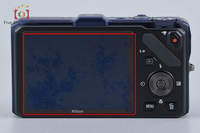 【中古】Nikon ニコン COOLPIX S9300 ネイビーブルー コンパクトデジタルカメラ 元箱付き