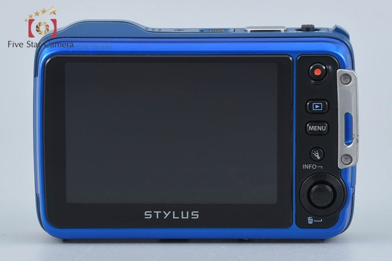 中古】OLYMPUS オリンパス Stylus TG-630 Tough ブルー コンパクト