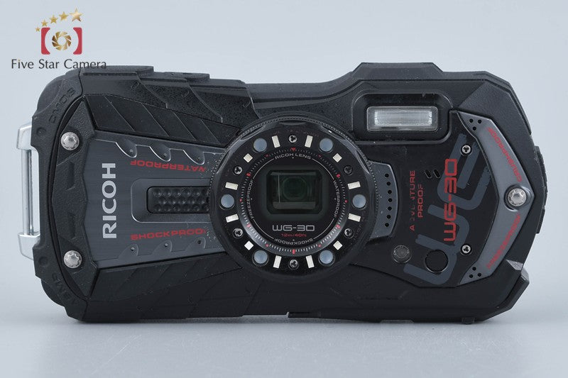 中古】RICOH リコー PENTAX ペンタックス WG-30 ブラック 防水