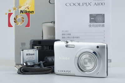 【中古】Nikon ニコン COOLPIX A100 シルバー コンパクトデジタルカメラ 元箱付き