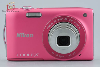 【中古】Nikon ニコン COOLPIX S3300 ストロベリーピンク コンパクトデジタルカメラ