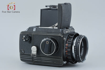 【中古】ZENZA BRONICA ゼンザブロニカ S2 後期 ブラック + Nikon NIKKOR-P 75mm f/2.8