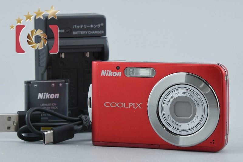 【中古】Nikon ニコン COOLPIX S210 レッド コンパクトデジタルカメラ
