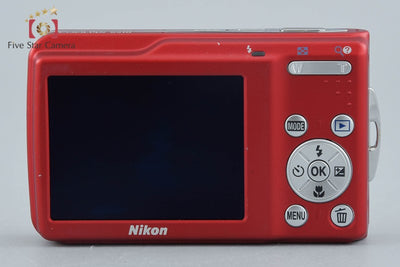【中古】Nikon ニコン COOLPIX S210 レッド コンパクトデジタルカメラ